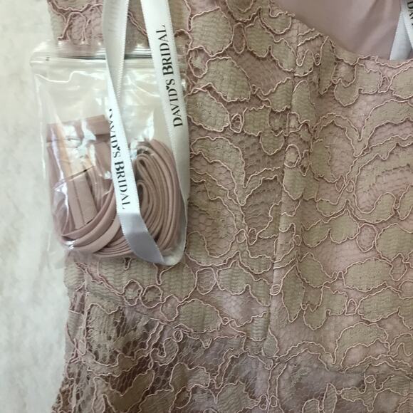 David's Bridal Strapless Lace Dress - Picture 11 of 15